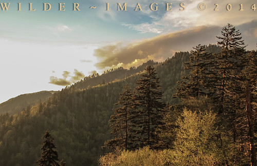 park sunset sky cloud sun mountain sunrise great national fir smoky overlook mortons