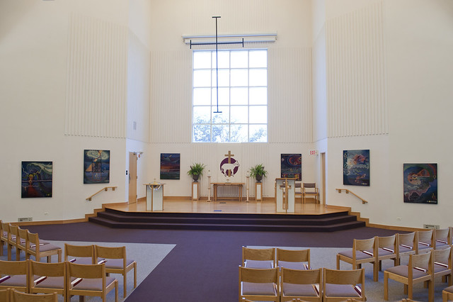 Linda Lowe Oren's Genesis Tapestries, installed at Immanuel Presbyterian Church, Fall 2013