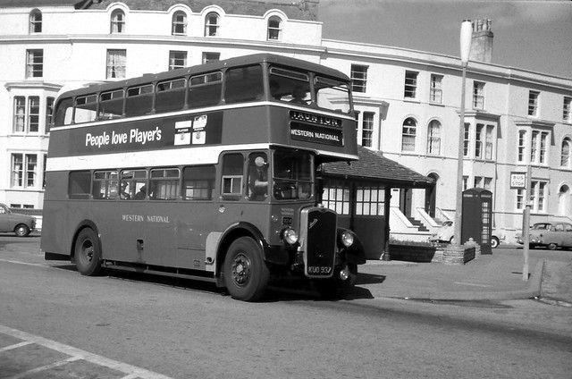 Western National Omnibus Company Bus 924 Bristol E.C.W. at Burnham 1962