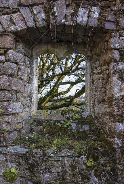 Ancient chapel window