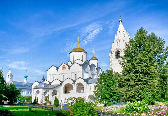 Pokrovsky (Intercession) Cathedral of Pokrovsky Convent. Suzdal. XVI AD. Суздаль. Покровский собор (1510—1518 гг.)