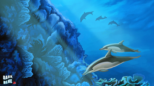 dolphin concept | Dark Blue game concept art | jane kang | Flickr
