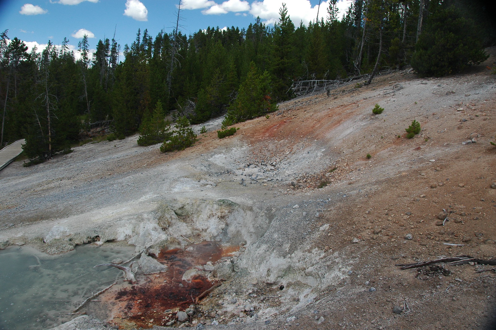 Black Pit Spring (Back Basin, Norris Geyser Basin, Yellowstone Hotspot ...