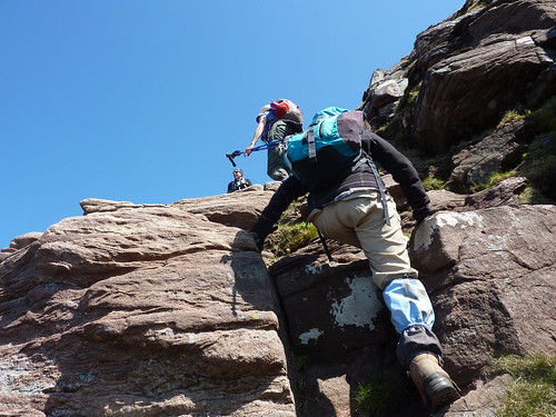 26/05/16 Quinag Walk hands on rock: scrambly ascent