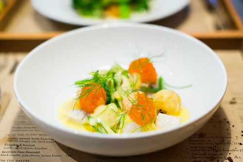Steamed Coalfish & Bleak Roe | Smoked Butter Sauce, Spring O… | Flickr