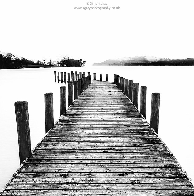 To the end! www.sgrayphotography.co.uk #conistonwater #lakedistrict #jetty #blackandwhite #ukphotographers #artistic