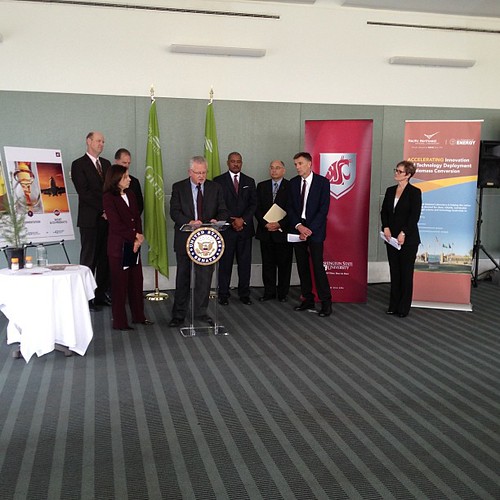 #FAA Center for Excellence announcement at SeaTac Airport #WSU #MIT