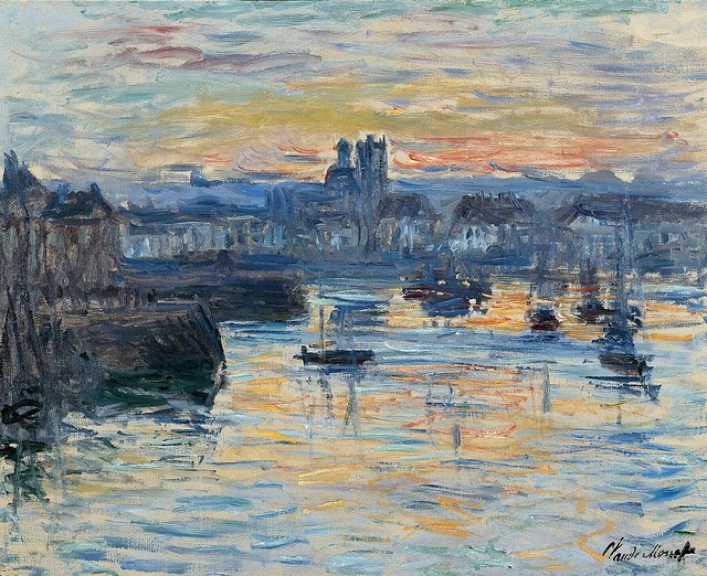 1882 Claude Monet Port of Dieppe,evening(Dixon Gallery Memphis)(69 x 73 cm)