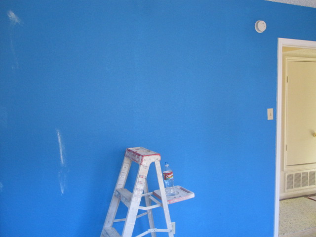 The walls are prepped & painted