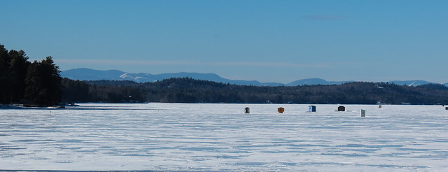 Long Lake, ice fishing