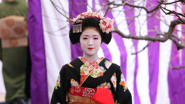 上七軒　梅花祭　　その1　　　 Ｂａｉｋａｓａｉ ( Plum Blossom Festival )  at Kitano-tenmangu shrine _Part 4_#1