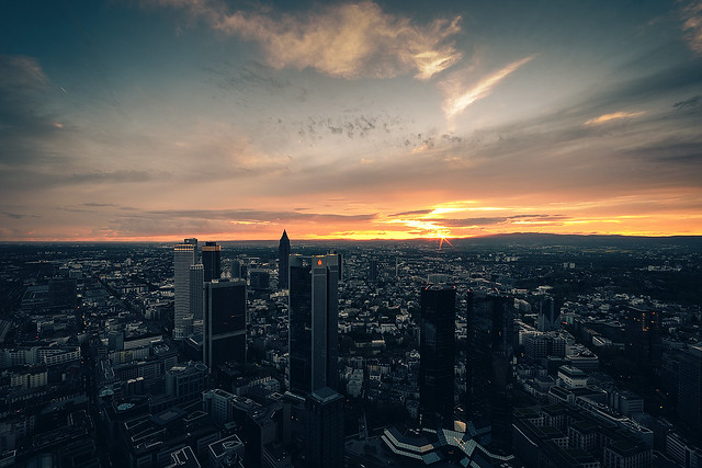 Sunset over Frankfurt