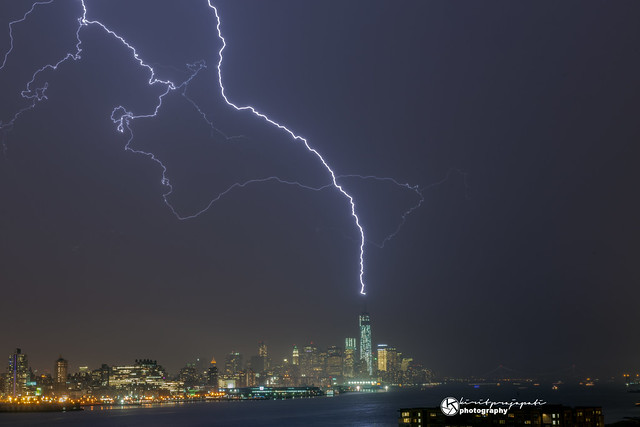 Lightning Strikes On Freedom Tower II