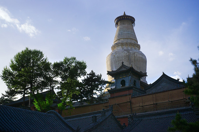 Giant buddhist stupa, Wutai Shan, Shanxi, China