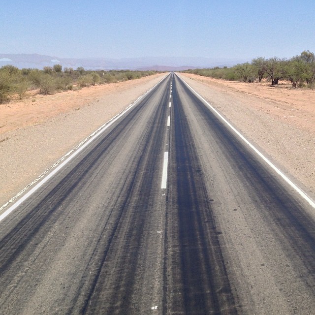 The roads are long in Argentina #travel #argentina