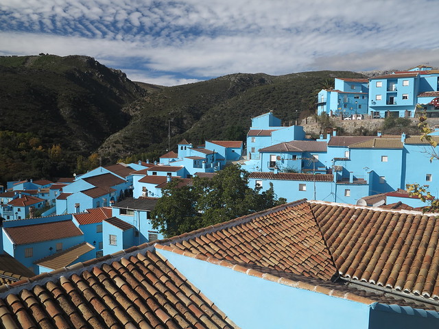 Blue Smurf Village Juzcar Schlumpfdorf Andalusien Spanien