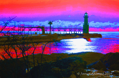 lighthouse abstract wisconsin lighthouses lakemichigan greatlakes maritime nautical algoma algomapierheadlight