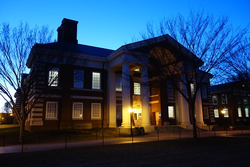 UD's Gore Hall at Dusk