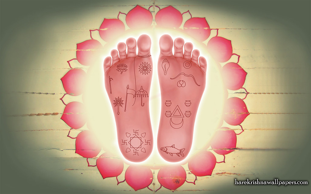 Sri Krishna Lotus Feet Wallpaper (001) | View above wallpape… | Flickr