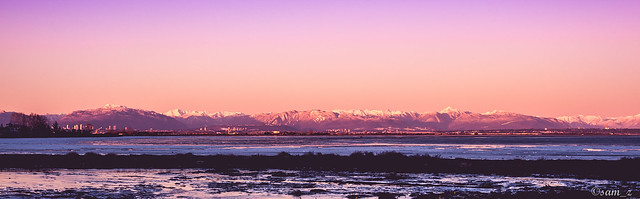 Vancouver from Boundary Bay