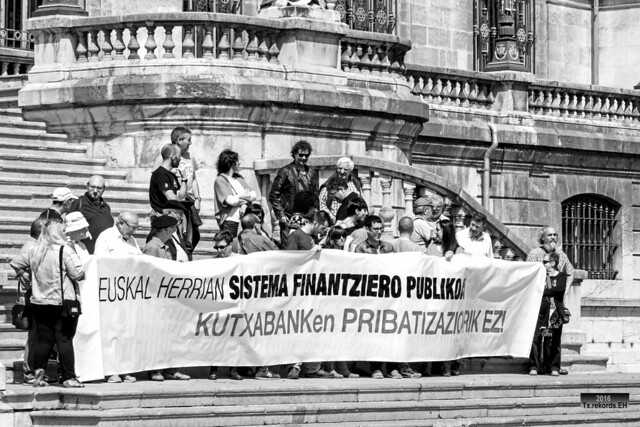 Euskal Herrian Sistema Finantziero Publikoa, KUTXABANKen PRIBATIZAZIORIK EZ, Bilbo, Bizkaia, Euskal Herria (Basque Country) 2016.05.25