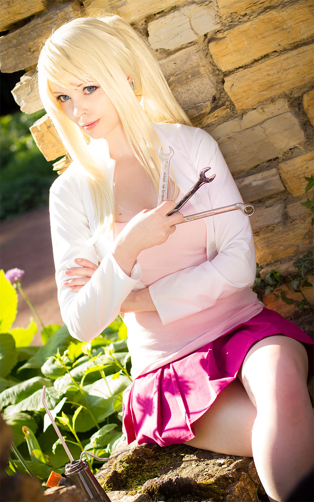 me as Winry Rockbell in her outfit from "The Sacred Star of Milos&...