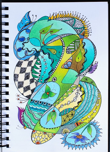 Art Journal - Free-Form Doodle | Doodle practice in my art j… | Flickr