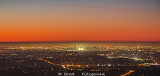 Melbourne's Summer Sunset - Burkes Lookout