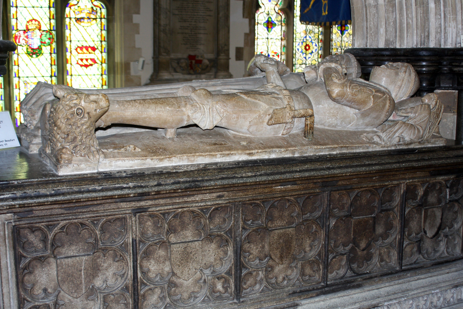 wimborne minster april 2016  John Beaufort and his wife margattomb 1a