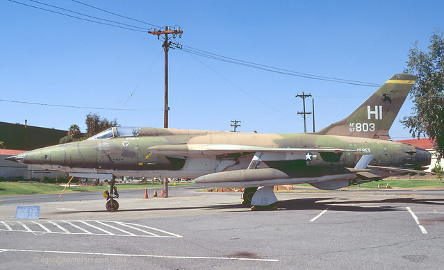 57-5803 - 1957 fiscal Republic F-105B Thunderchief, still displayed at March ARB, CA