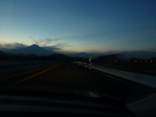- Popocatepetl and Iztaccihuatl at sunset