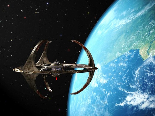 Deep Space Nine in orbit of Bajor