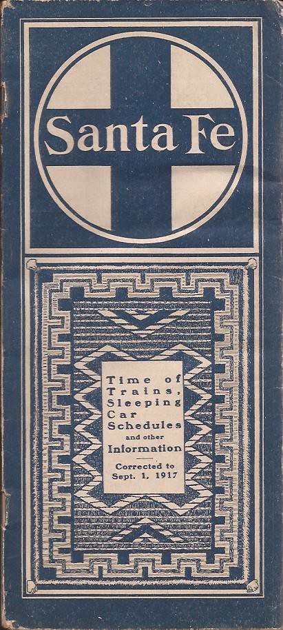 Santa Fe (ATSF) Railway Timetable - September 1, 1917