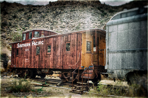 california wood old railroad red usa texture train vintage wooden sand nikon rocks desert joshuatree scratches caboose hills worn restored weathered d200 scratched hdr textured southernpacific sanbernardino hss c301 sliderssunday hbmike2000 joshuatreesouthernrailroadmuseum jtsrr sp529