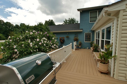 AFTER- another view of the side portion of the deck. The d… | Flickr