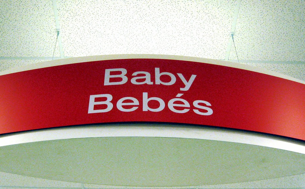 Bilingual baby department