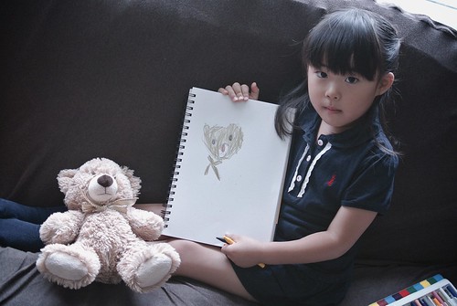 SAKURAKO draws a picture of bear. | by MIKI Yoshihito. (#mikiyoshihito)
