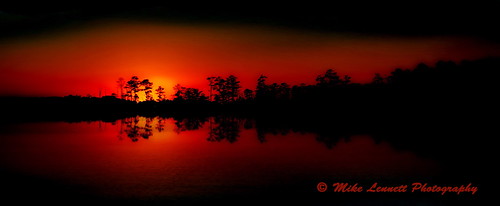 sunset reflection dark processed orton gloaming mikelennett