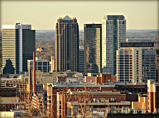 View of the city of Birmingham, AL