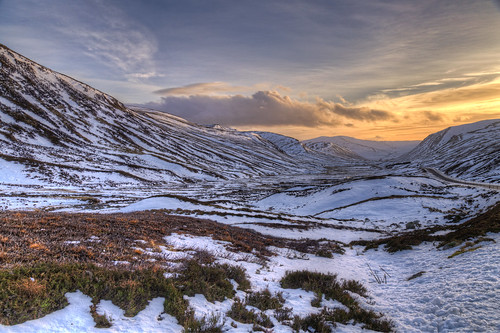 sunset sky snow mountains clouds canon eos evening scotland highlands unitedkingdom valley hdr 6d