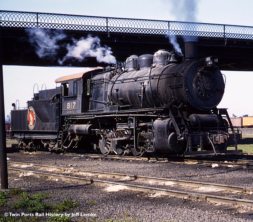 Great Northern C-1 0-8-0 817 at Superior, Wisconsin 1956 | Flickr