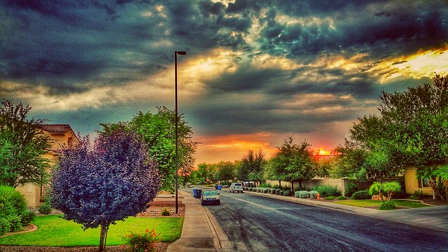 Hyper HDR meets menacing Arizona Sunset.  Too much?