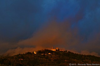 Sunset on Nazzano Castle