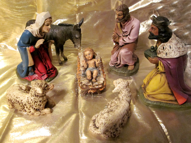 Vintage West German Nativity