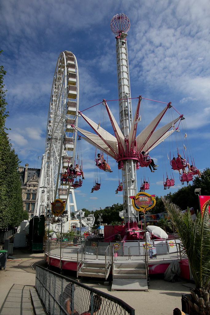 Tuileries gardens: Ferris wheel: Air Swing: Paris: August … | Flickr