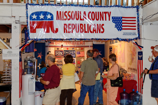 Republican Party Booth, Western Montana Fair in Missoula
