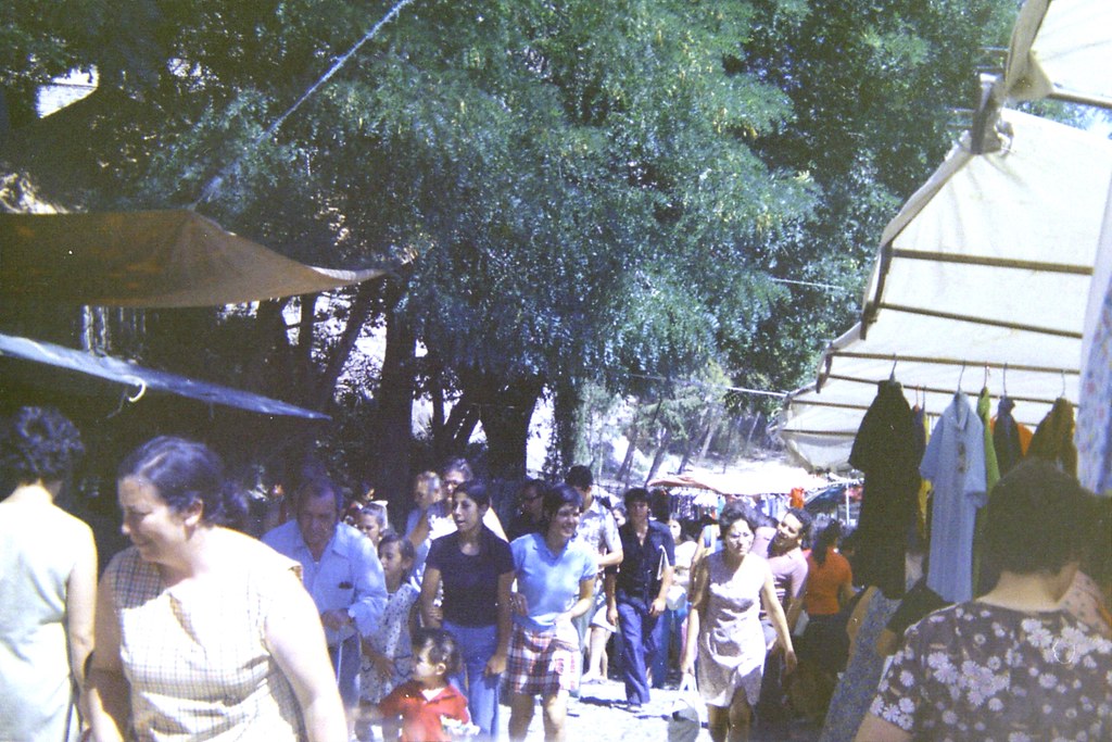 El Martes en el Paseo del Carmen en los años 80. Fotografía de Luciano Ruiz de los Paños.