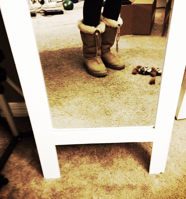 My elf boots (8 yr old Uggs.)