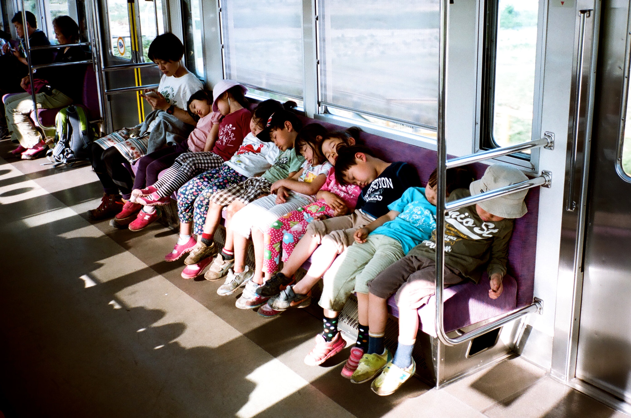 Японская мама автобусе