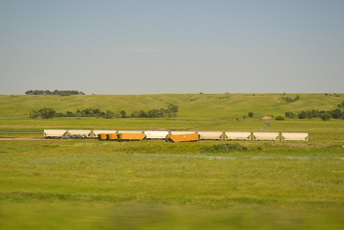 More 2 bay hoppers waiting to be unloaded by Matthew760, Donnybrook, North Dakota, 11/7/13northdakota hopper
